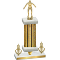 Premium Single Gold Glacier Victory Wrestling Trophy