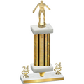 Premium Single Gold Glacier Year Wrestling Trophy