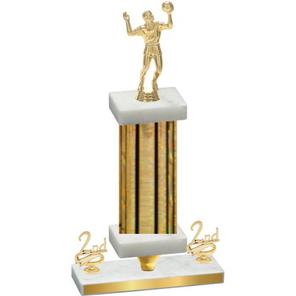 Premium Single Gold Glacier Second Place Volleyball Trophy
