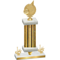 Premium Single Gold Glacier First Place Volleyball Trophy