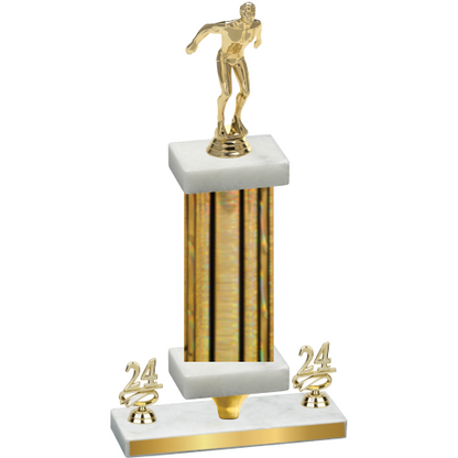 Premium Single Gold Glacier Year Swimming Trophy
