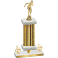 Premium Single Gold Glacier Fourth Place Tennis Trophy