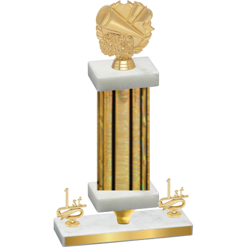 Premium Single Gold Glacier First Place Cheerleading Trophy