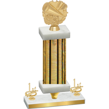 Premium Single Gold Glacier First Place Cheerleading Trophy