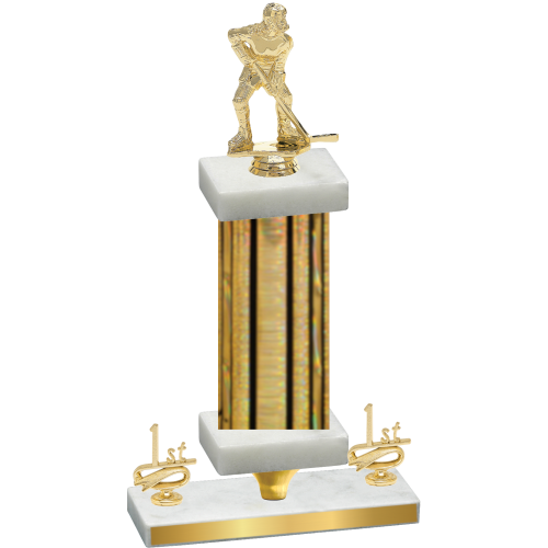 Premium Single Gold Glacier First Place Hockey Trophy