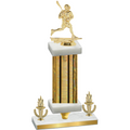 Premium Single Gold Glacier Victory Lacrosse Trophy