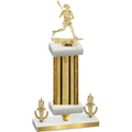Premium Single Gold Glacier Victory Lacrosse Trophy