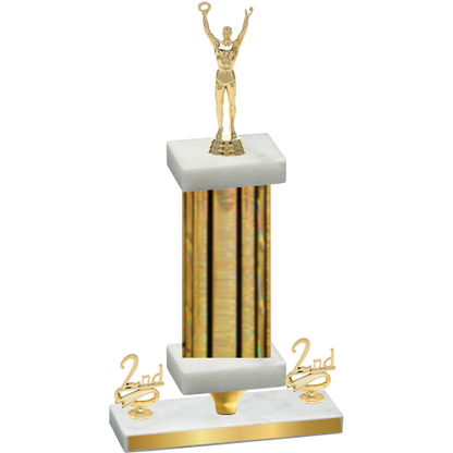 Premium Single Gold Glacier Second Place Victory Trophy