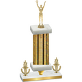 Premium Single Gold Glacier Victory Victory Trophy