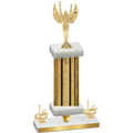 Premium Single Gold Glacier First Place Victory Trophy