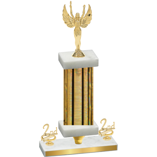 Premium Single Gold Glacier Second Place Victory Trophy