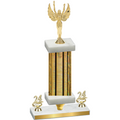 Premium Single Gold Glacier Year Victory Trophy