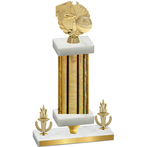 Premium Single Gold Glacier Victory Basketball Trophy