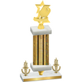 Premium Single Gold Glacier Victory Pickleball Trophy