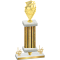 Premium Single Gold Glacier First Place Pickleball Trophy