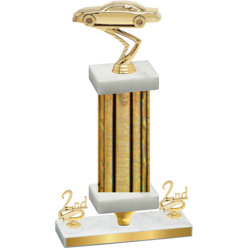 Premium Single Gold Glacier Second Place Cars Trophy
