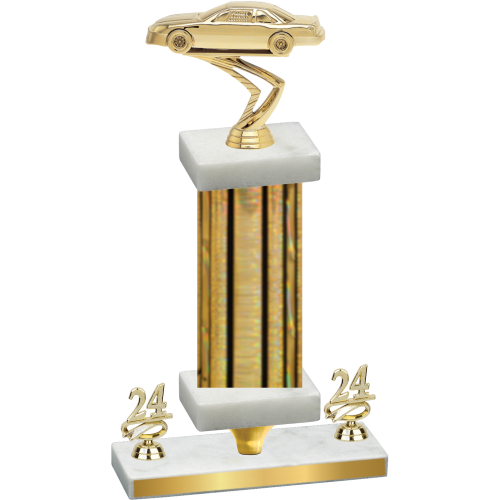 Premium Single Gold Glacier Year Cars Trophy