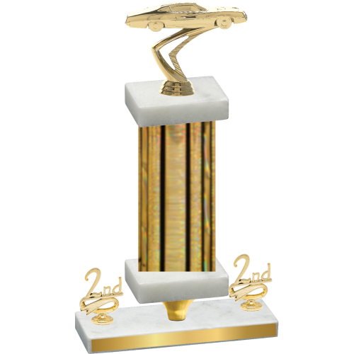 Premium Single Gold Glacier Second Place Cars Trophy