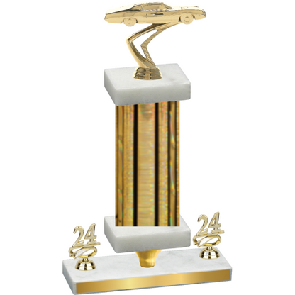 Premium Single Gold Glacier Year Cars Trophy