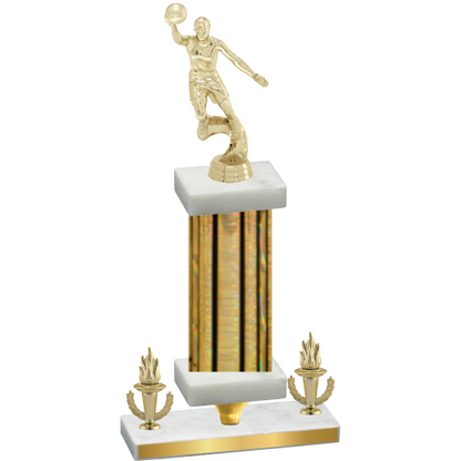 Premium Single Gold Glacier Victory Basketball Trophy