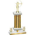 Premium Single Gold Glacier Year Archery Trophy