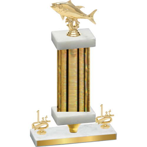 Premium Single Gold Glacier First Place Fishing Trophy
