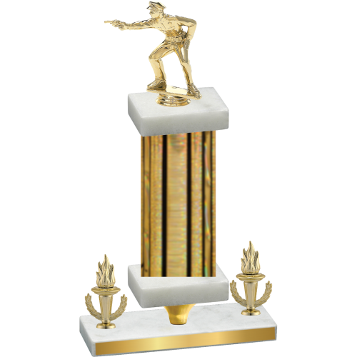 Premium Single Gold Glacier Victory Shooter Trophy