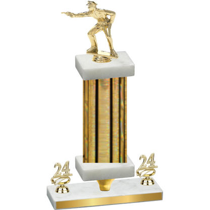 Premium Single Gold Glacier Year Shooter Trophy