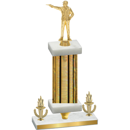 Premium Single Gold Glacier Victory Shooter Trophy