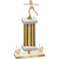 Premium Single Gold Glacier First Place Skater Trophy