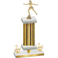 Premium Single Gold Glacier Second Place Skater Trophy