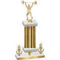 Premium Single Gold Glacier Victory Weights Trophy