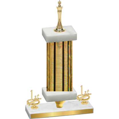 Premium Single Gold Glacier First Place Chess Trophy