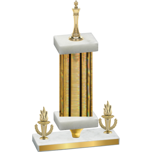 Premium Single Gold Glacier Victory Chess Trophy