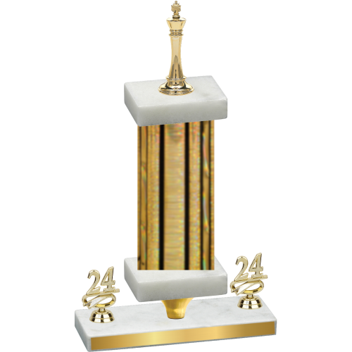 Premium Single Gold Glacier Year Chess Trophy