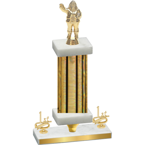 Premium Single Gold Glacier First Place Holiday Trophy