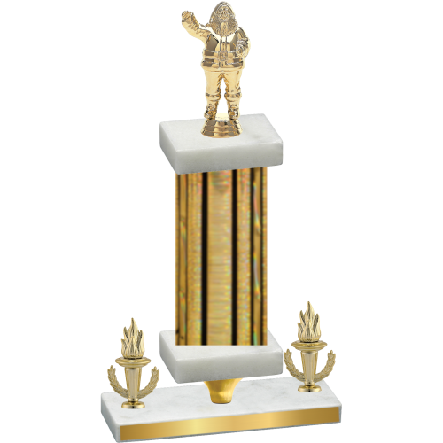 Premium Single Gold Glacier Victory Holiday Trophy