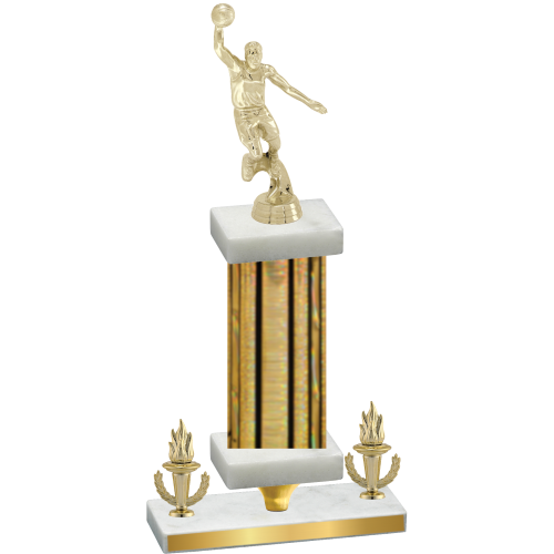 Premium Single Gold Glacier Victory Basketball Trophy