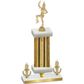 Premium Single Gold Glacier Victory Majorette Trophy