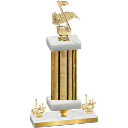 Premium Single Gold Glacier First Place Music Trophy