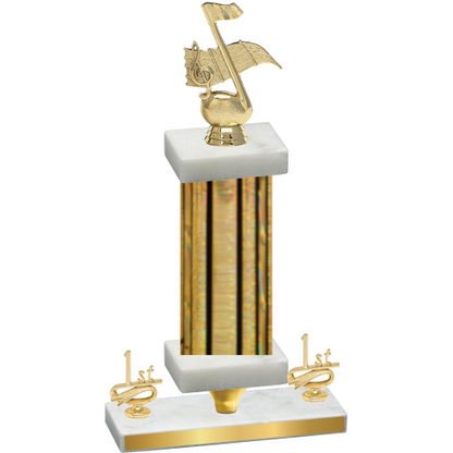 Premium Single Gold Glacier First Place Music Trophy