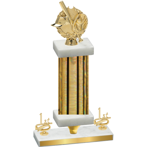 Premium Single Gold Glacier First Place Baseball Trophy