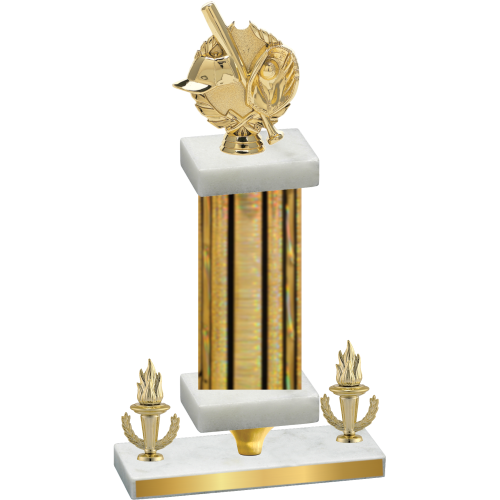 Premium Single Gold Glacier Victory Baseball Trophy