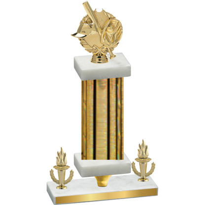 Premium Single Gold Glacier Victory Baseball Trophy