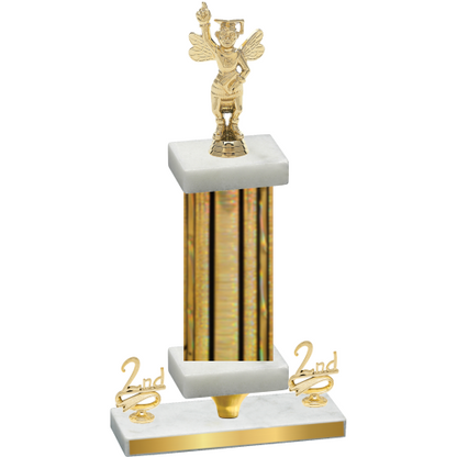 Premium Single Gold Glacier Second Place Academics Trophy