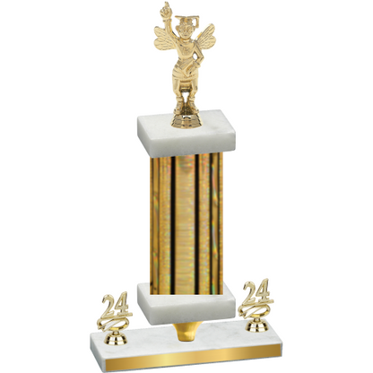 Premium Single Gold Glacier Year Academics Trophy