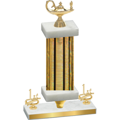 Premium Single Gold Glacier First Place Academics Trophy