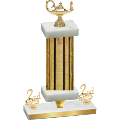 Premium Single Gold Glacier Second Place Academics Trophy