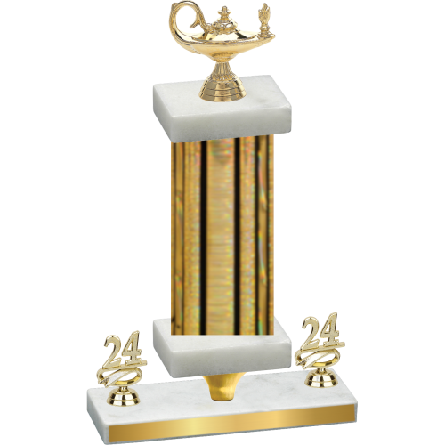 Premium Single Gold Glacier Year Academics Trophy