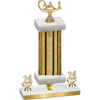 Premium Single Gold Glacier Year Academics Trophy